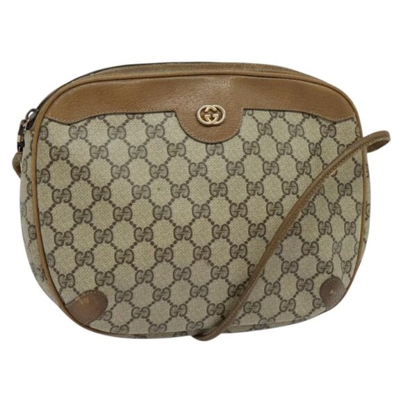 GUCCI GG Supreme Shoulder Bag PVC Beige 001 104 0558 Auth ep8184 - Picture 1 of 16
